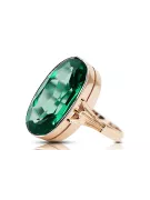 Emerald Original Vintage 14K Rose Gold Ring Vintage vrc113r
